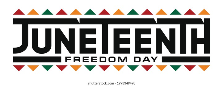 Juneteenth Freedom Day. June 19, 1865. Independence And Emancipation Day. Vector Illustration. 