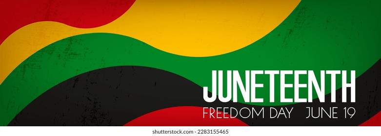 Juneteenth Freedom Day June 19 poster, vector banner design, card, festive concept. African - American Independence day.
