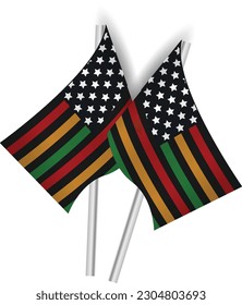 Juneteenth Freedom Day. June 19 African American Liberation Day. Black, red and green. Vector