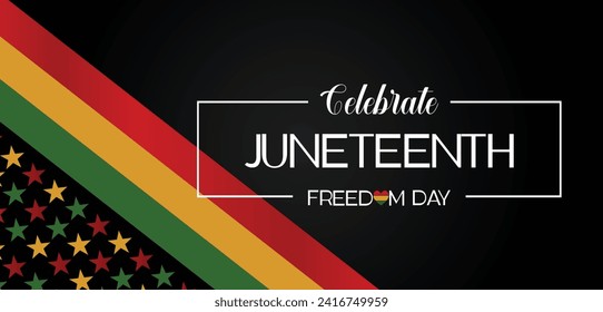  Juneteenth Freedom Day june 19 Stylish Text Design