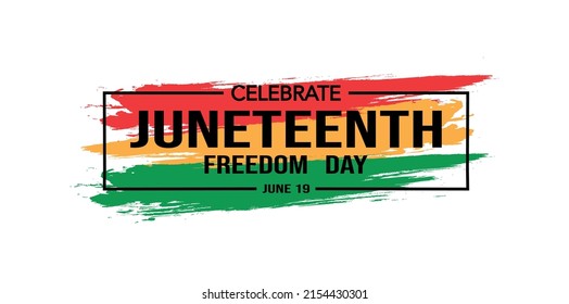 Juneteenth Freedom Day Logo Sign