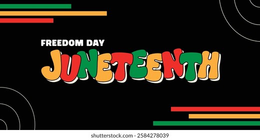Juneteenth Freedom Day Poster Panoramic Banner