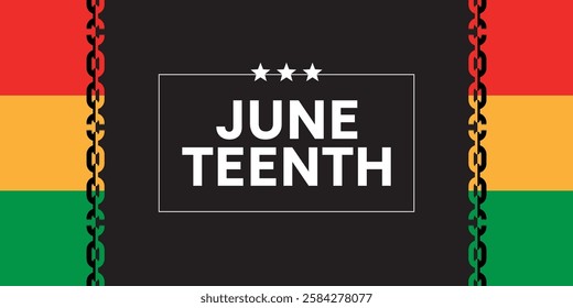  Juneteenth Freedom Day Poster Panoramic Banner 