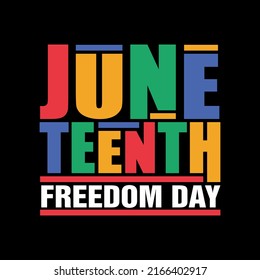 Juneteenth Freedom Day since 1865 logo template design in vector. Illustration of Juneteenth design using the Black concept of African American, June 19, Juneteenth, Free Ish, Black lives matter.