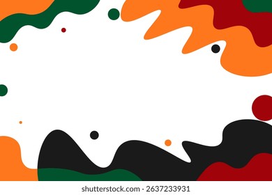 Juneteenth Freedom day theme, Abstract background with copy space, vector illustration