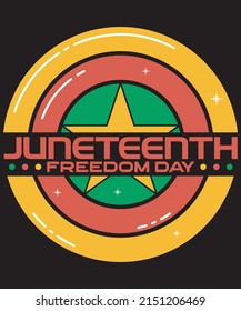 
Juneteenth freedom day T-shirt and Merchandise Design