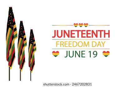 Juneteenth Freedom Day Uniting Through Flag inspired Artwork