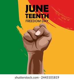 Juneteenth freedom day. Juneteenth vector.