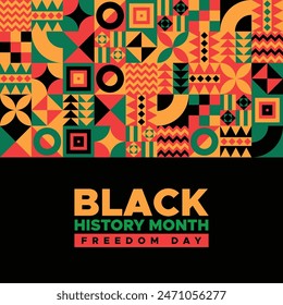 Juneteenth Freedom Day vector, Black history month African American Independence Day illustration, Kwanzaa background pattern design for banner