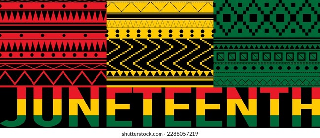 Juneteenth freedom day vector design