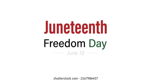 Juneteenth Freedom Day, Vector Illustration.