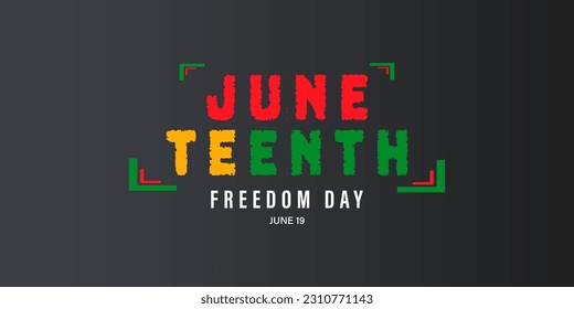 Juneteenth freedom day, Vector illustration