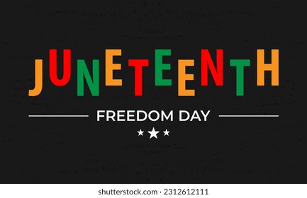 Juneteenth. Freedom day vector illustration