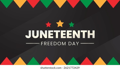 Juneteenth, Día de la libertad, diseño gráfico de Ilustración vectorial