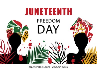 Juneteenth Freedom Day.Background for  African-American Independence Day
. Vector illustration