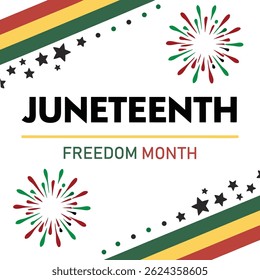Juneteenth Freedom Month Celebration Poster design 