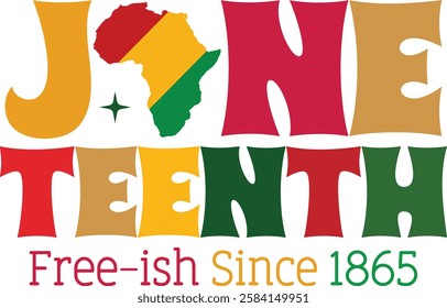 Juneteenth Free-ish Since 1865 design - Black History T-shirt Design, Black History PNG DXF EPS, Black History Quotes design, African American t-shirt design, Black History bundle