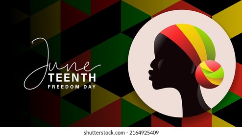 Juneteenth Free-ish Since June 19, 1865. Freeish Design of Banner. Black Lives Matter. Vector logo Illustration. Juneteenth Independence Day. Freedom or Emancipation day. Annual american holiday