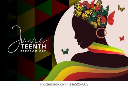 Juneteenth Free-ish Since June 19, 1865. Freeish Design of Banner. Black Lives Matter. Vector logo Illustration. Juneteenth Independence Day. Freedom or Emancipation day. Annual american holiday