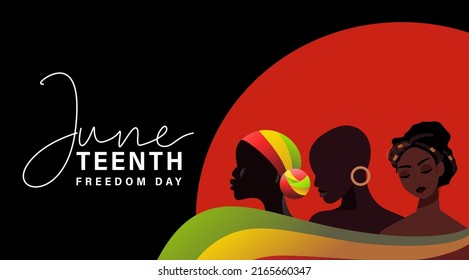 Juneteenth Free-ish Since June 19, 1865. Freeish Design of Banner. Black Lives Matter. Vector logo Illustration. Juneteenth Independence Day. Freedom or Emancipation day. Annual american holiday