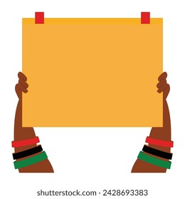 juneteenth hand symbol element design collection