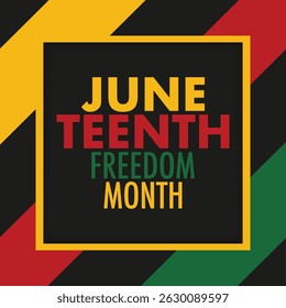 Juneteenth history month celebrate. vector illustration design graphic Black history month. Freedom or Emancipation day. Annual American holiday, Horizontal banner vector illustration.	