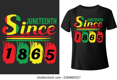Juneteenth holiday t shirt design