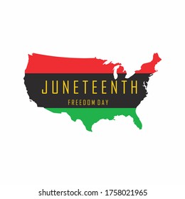 Juneteenth Independence Day. African-American history.  Annual american holiday. celebrated in June 19. Freedom or Emancipation day. celebrate freedom day/ vector EPS10