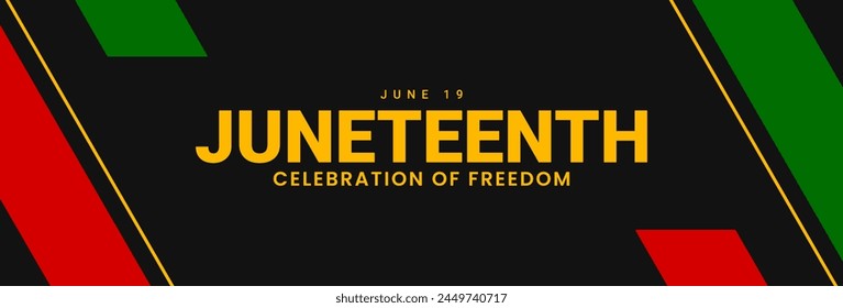 Juneteenth Independence Day. Annual African-American holiday. Emancipation and Freedom Day. Vector illustration