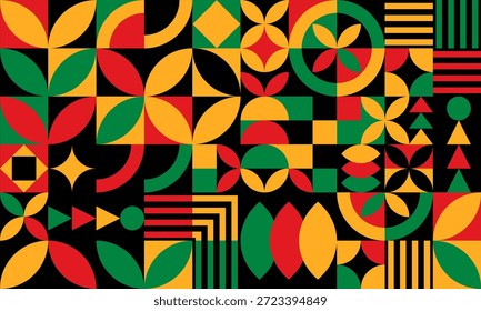 Antecedentes del Día de la Independencia de Juneteenth. Mes de la historia negra. Día de la Libertad o Emancipación. Afiche anual de las vacaciones estadounidenses del 19 de junio. Ilustración vectorial Horizontal de Anuncio.