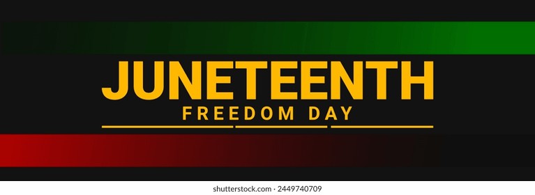 Juneteenth Independence day design. Emancipation or Freedom Day background. Vector illustration