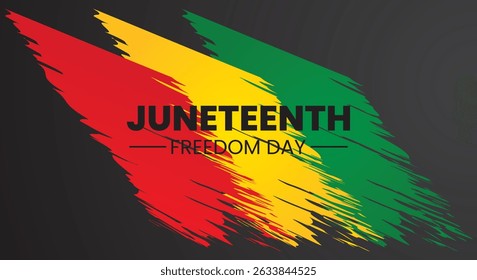 Juneteenth Independence Day, Freedom Day abstract posters design