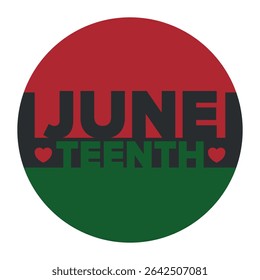 Juneteenth Independence Day. Freedom or Emancipation day. Annual american holiday, celebrated in June 19. African-American history and heritage. Poster, greeting card, banner and background. Vector