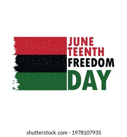 juneteenth independence day freedom flag