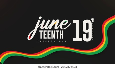 Juneteenth Independence Day June 19. Freedom Day African-American History and heritage. Poster design vector illustration. svg