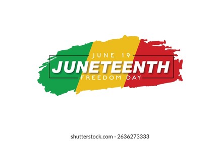 Juneteenth Independence Day June 19. Emancipation or Freedom Day. A celebration of American history. Vector illustration