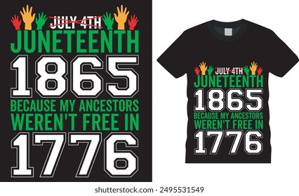 Juneteenth independence day t-shirt design vector print template,editable,independence day,Juneteenth 1865,t-shirt design,African,Design,Vector, USA,freedom day,Woman,Juneteenth,T-shirt,Typography.
