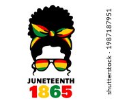 Juneteenth Independence Day vector illustration. June 19. Day of freedom and emancipation. African-American history. Freeish Design isolated on white.