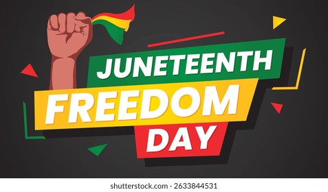 Juneteenth Independence, Freedom day abstract background