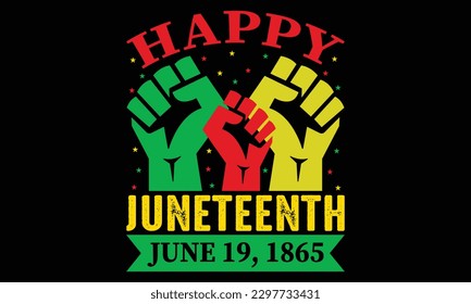 Juneteenth June 19, 1865 T-shirt Design Vector Illustration - Juneteenth African American Independence Day, June 19. Juneteenth Celebrate Black Freedom Good For T-Shirt, banner, greeting card design