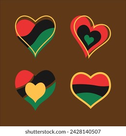 Juneteenth Love Element Vector Design