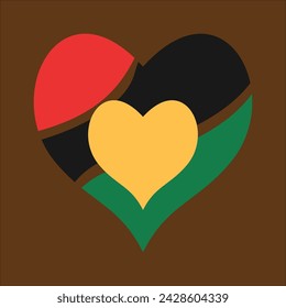 Juneteenth Love Element Vector Design