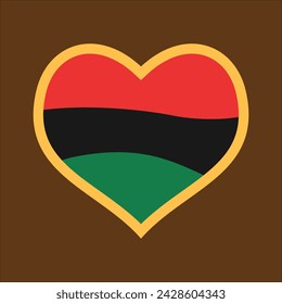 Juneteenth Love Element Vector Design