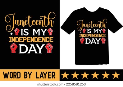 Juneteenth is my independence day svg t shirt design svg