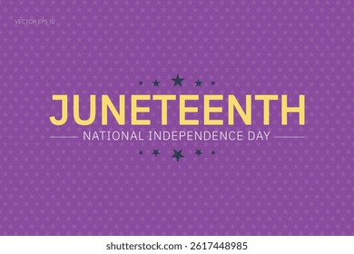 Juneteenth National Independence Day in Purple