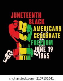 Juneteenth print template. High quality design and easy to editable.