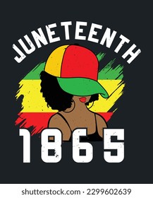 juneteenth print template and t shirt design. High-quality file and easy to editable.