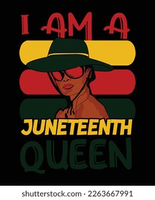 Juneteenth print tremplate and t shirt design. High quality file and easy to editable.