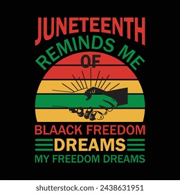 Juneteenth Reminds Me of T-shirt Design