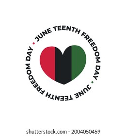 Juneteenth Since 1865. Design of Banner. Flag. Vector logo Illustration.